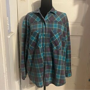 Pink and Blue Women’s Flannel